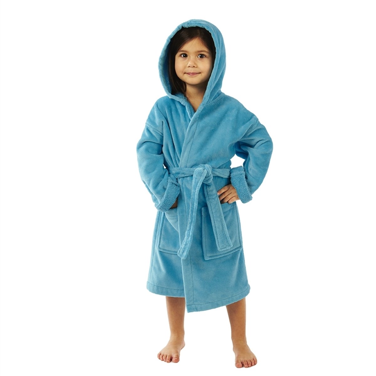 PARADOR® HOODED TERRY VELOUR 100% COTTON KIDS COVER UP