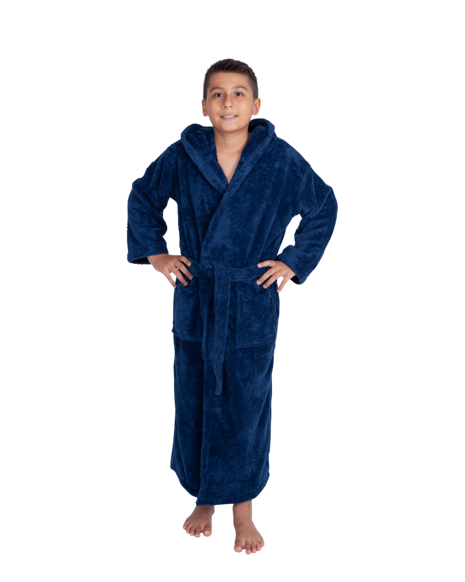 Parador® Kids Personalized, Fleece Plush, 300 GSM, Soft and Warm Hooded Bathrobe | Made in Turkey, Monogrammed for Girls and Boys