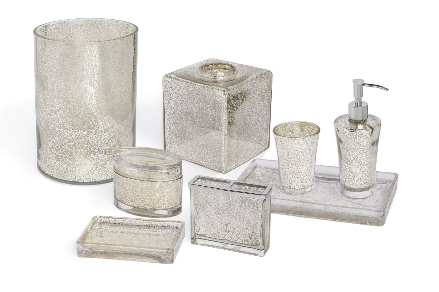 Gold Glass Bath Accessories