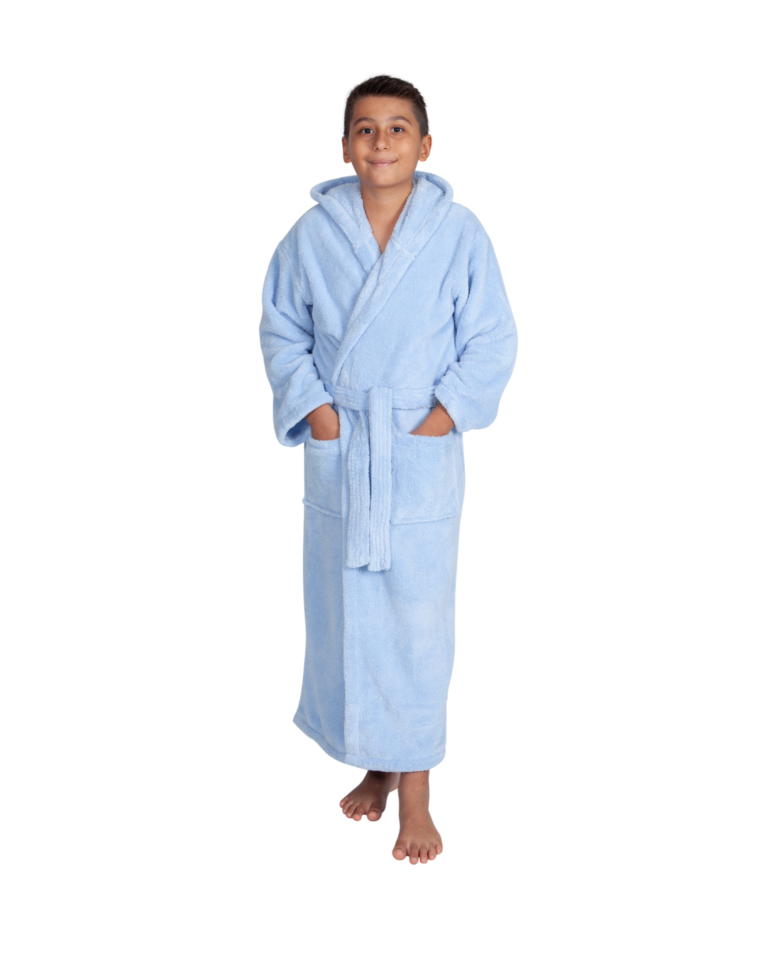 Parador® Kids Personalized, Fleece Plush, 300 GSM, Soft and Warm Hooded Bathrobe | Made in Turkey, Monogrammed for Girls and Boys