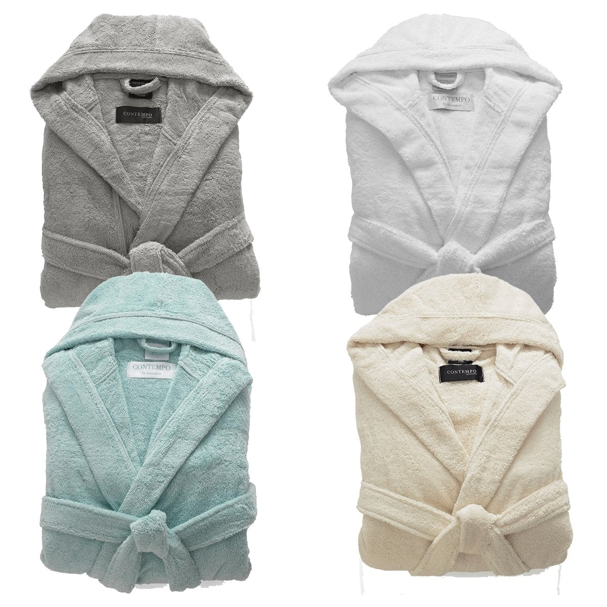 Babylon Supremely Plush-Soft Hooded Turkish Bathrobe, Personalize with Embroidery
