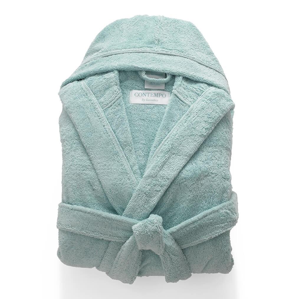 Babylon Supremely Plush-Soft Hooded Turkish Bathrobe, Personalize with Embroidery