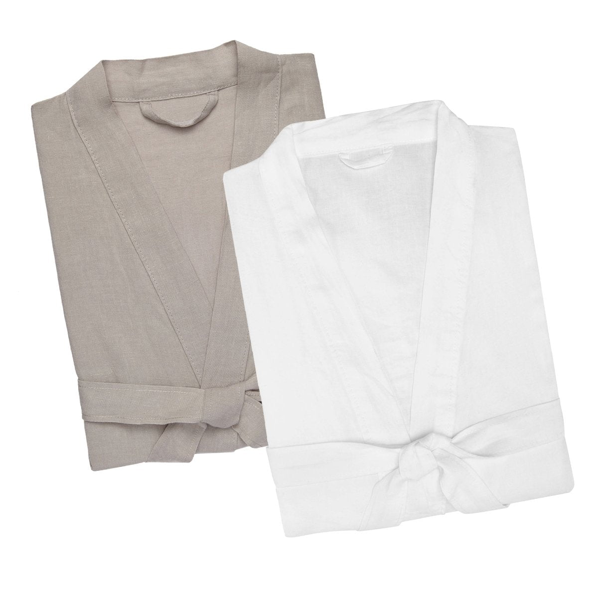 Men's Linen Bath Robe - SM