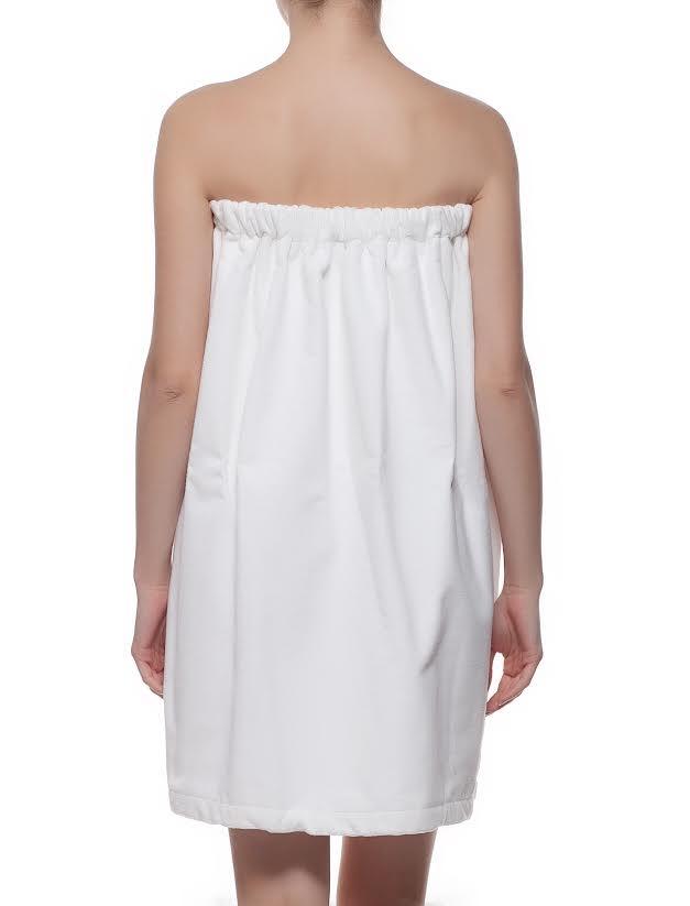 Turkish Personalized Luxury Spa Wrap, Bridesmaid Gift Terry/Velour, Parador® 100% Cotton | White Monogrammed Sauna Kilt