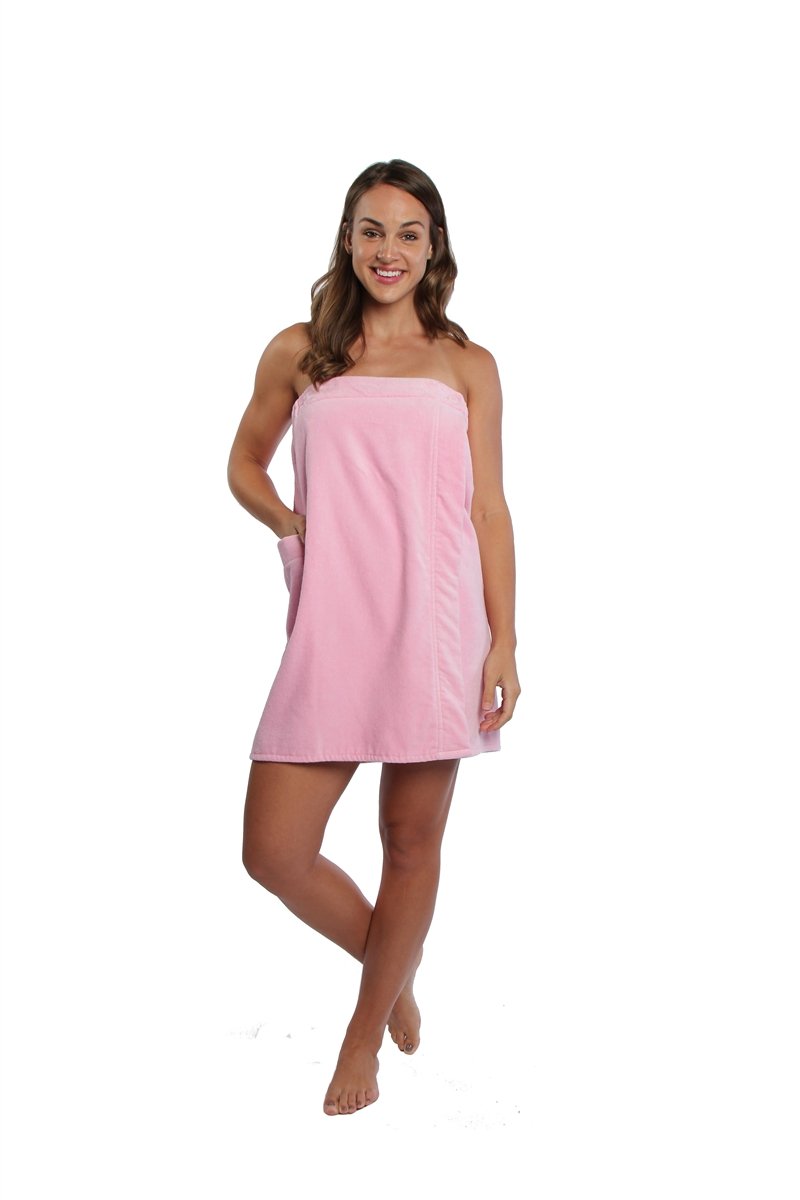 Turkish Personalized Luxury Spa Wrap, Bridesmaid Gift Terry/Velour, Parador® 100% Cotton | White Monogrammed Sauna Kilt