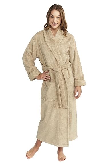 Shawl Turkish Robe - Taupe